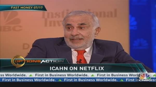 I haven't sold a share of Netflix: Icahn