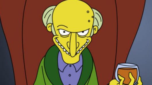 Mr. Burns from "The Simpsons."