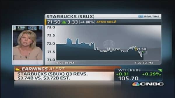 Starbucks Q3 earnings