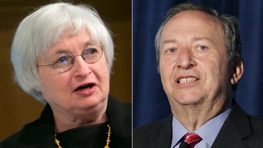 Janet Yellen and Larry Summers