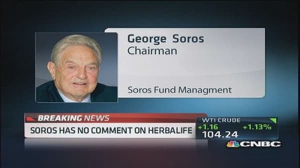 George Soros takes large position in Herbalife: Source