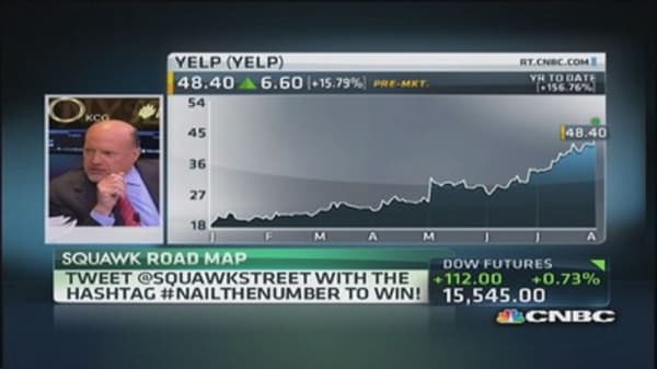 Cramer: Apple should buy Yelp for $75/share