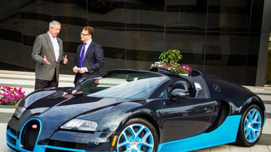 Robert Frank speaks with John Hill, head of sales and marketing for Bugatti North America.