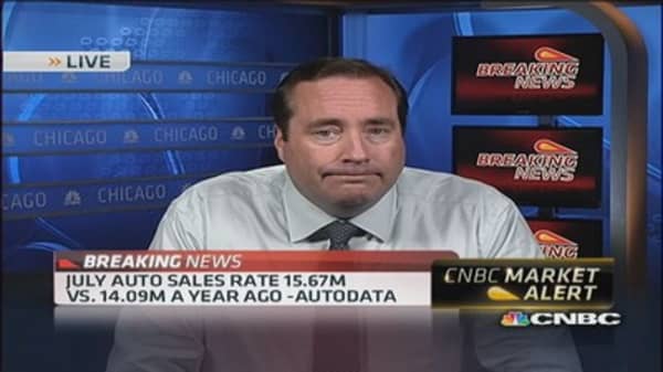 July auto sales rate