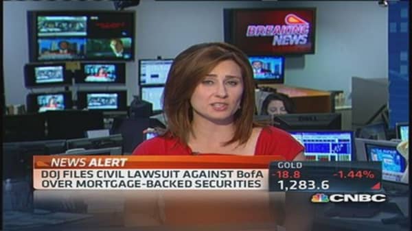 DOJ files civil lawsuit against Bank of America