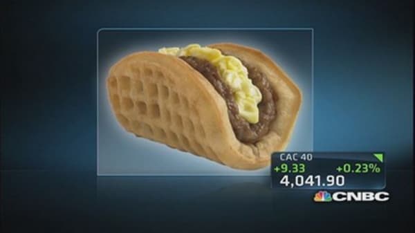 Taco Bell places breakfast tacos on the menu