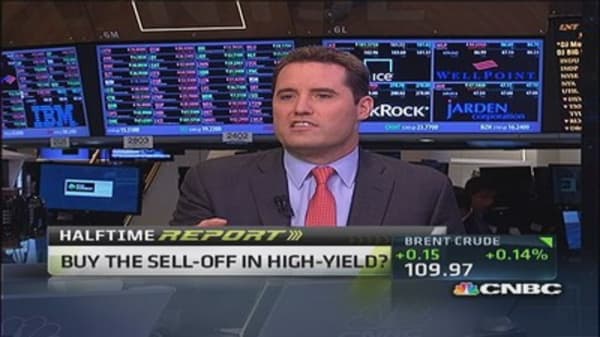 Buy the sell-off in high-yield?