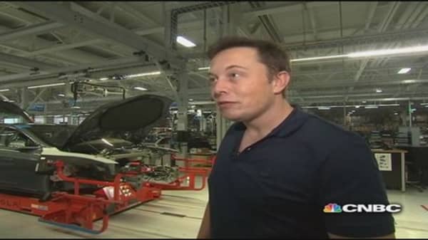 Elon Musk's opinion of Tesla's stock price