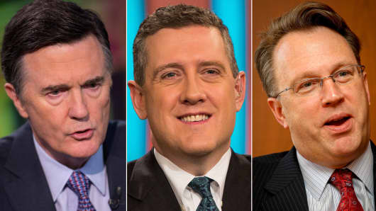 Federal Reserve presidents: Dennis Lockhart, James Bullard and John Williams