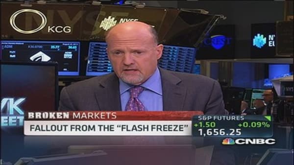 It's somebody's job to say what's happening: Cramer