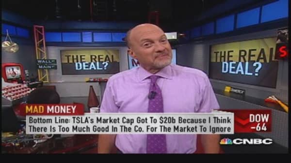 Cramer's take on Tesla's stock surge