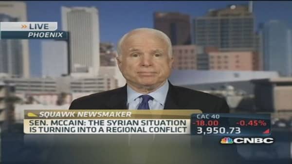 Sen. McCain: It would be easy to establish a safe zone in Syria