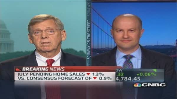 July pending home sales down 1.3%
