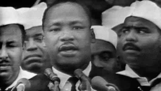 Rev. Martin Luther King Jr. in Washington, Aug. 28, 1963