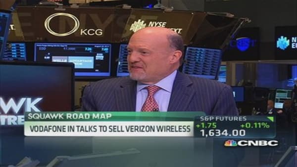Cramer reacts to the Verizon-Vodafone talks