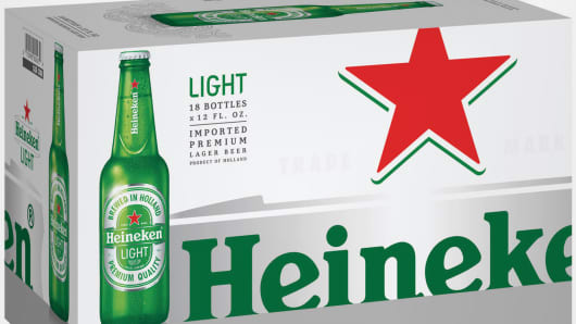 With S Sagging Heineken Light Gets