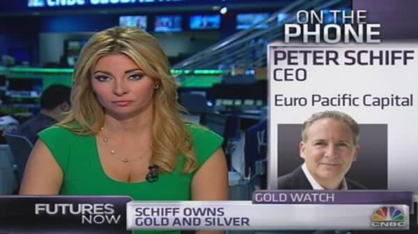 Schiff: Gold to skyrocket when people 'wake up to reality'