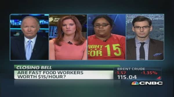 Fast food workers worth $15/hour?