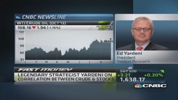 Oil to retreat, positive for stocks: Yardeni