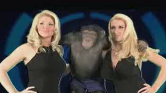 "Actresses" and chimp.