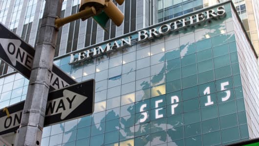 September 15, 2008, the day the 150-year-old Lehman Brothers declared bankruptcy.
