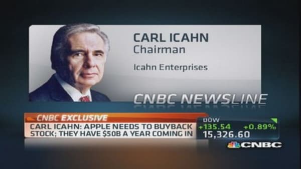 Icahn bought 'quite a bit of shares' of Apple