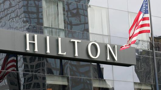 The Hilton Hotel in New York.
