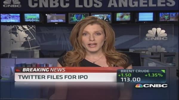Twitter files for an IPO