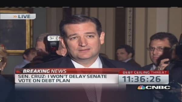 Sen. Cruz disappointed  Senate gave up Obamacare fight