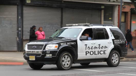 In crisis: Trenton police on patrol in the Garden State's capitol