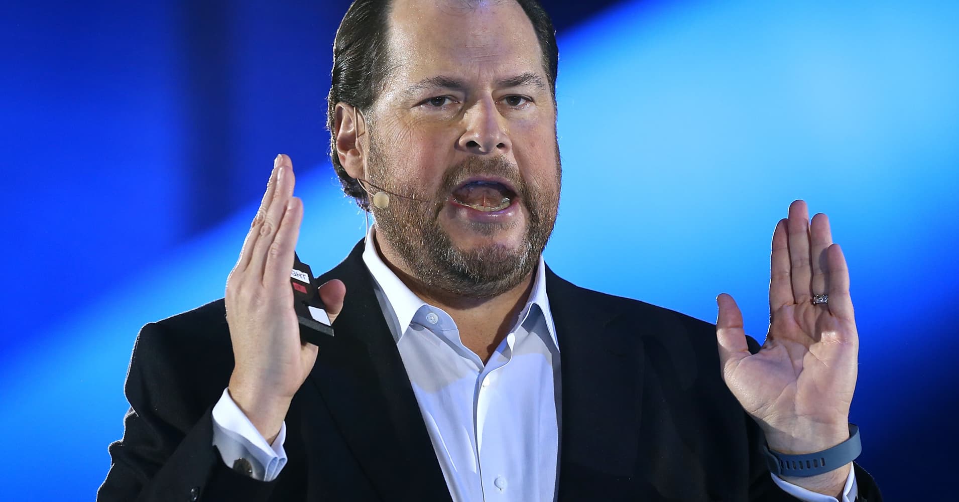 Salesforce CEO dismisses Microsoft as a competitor