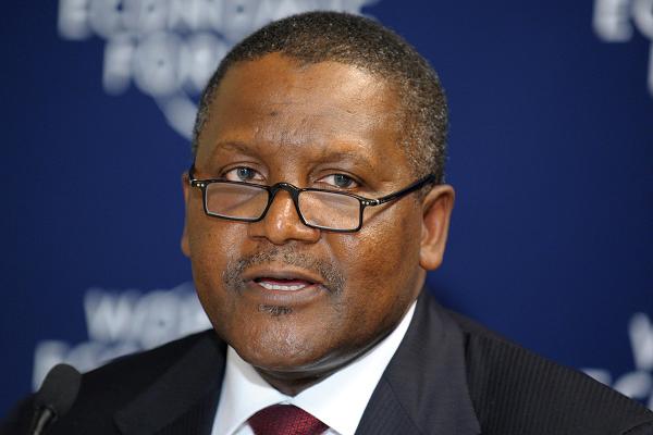 Nigerian Aliko Dangote, President and Chief Executive Officer of the Dangote Group.