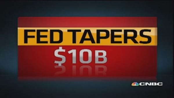 Fed tapers by $10 billion