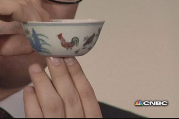 Ming bling: $36M for 'chicken cup' in record for China porcelain