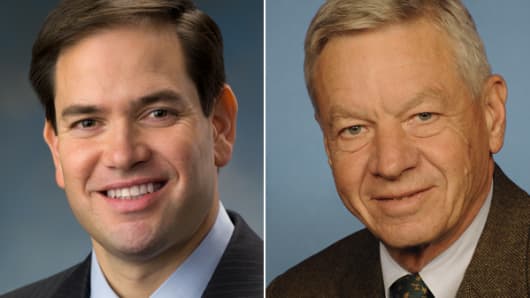 From left: Marco Rubio and Tom Petri