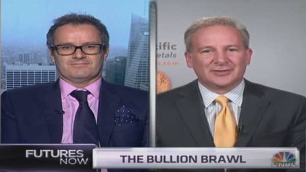 Peter Schiff and Paul Krake's gold feud 