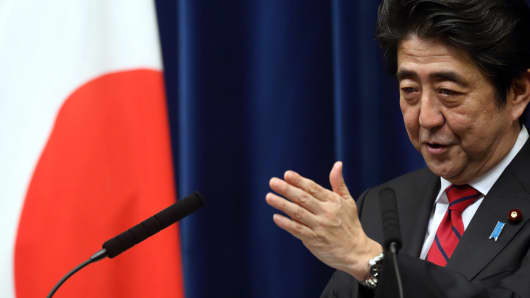 Japanese Prime Minister, Shinzo Abe.