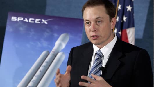 Elon Musk, founder and CEO of Tesla Motors and Space Exploration Technologies, known as SpaceX