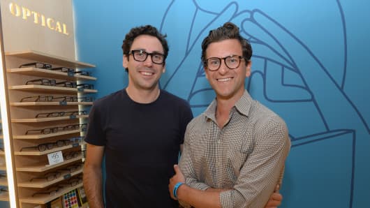 Neil Blumenthal (left) and David Gilboa, co-founders of Warby Parker