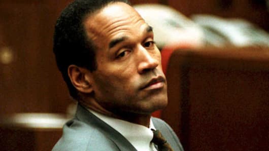 O.J. Simpson sits in Superior Court in Los Angeles, Dec. 8, 1994.