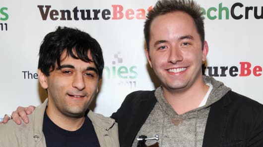 Arash Ferdowsi and Drew Houston, co-founders of Dropbox