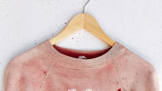 Urban Outfitters fake blood stains, Urban Outfitters Kent State 