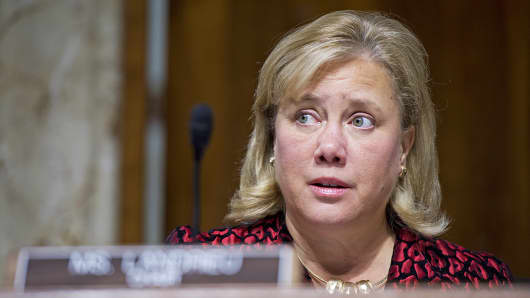 Sen. Mary Landrieu, D-La., chair of the Senate Energy and Natural Resources Committee, oversees a markup on Capitol Hill.