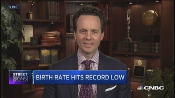 Birth rate hits record low