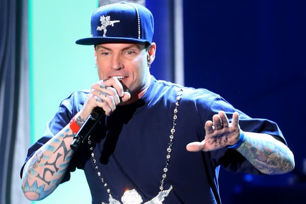 Vanilla Ice performs at the third annual Streamy Awards in Los Angeles, Feb. 17, 2013.