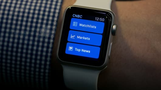 Apple Watch CNBC app.