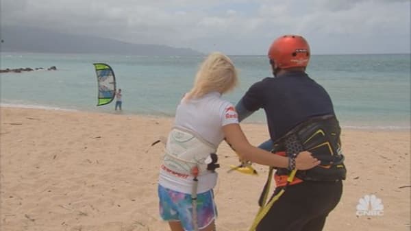 Learning to Kiteboard from a Pro 