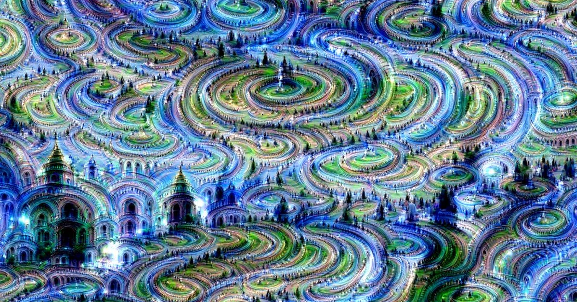 An image created using Magenta, inspired by Google DeepDream.