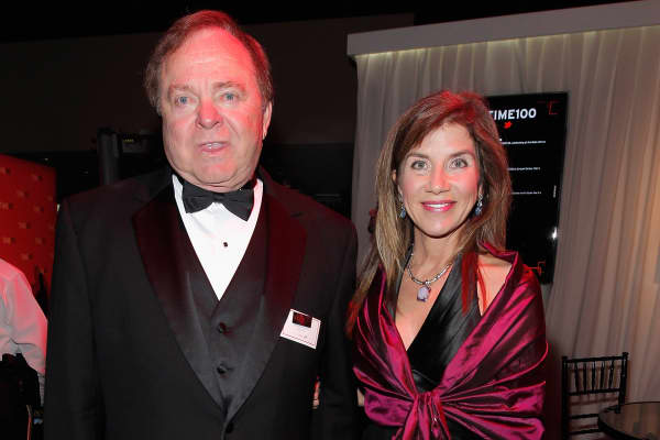 Harold Hamm with now ex-wife Sue Ann Arnall.