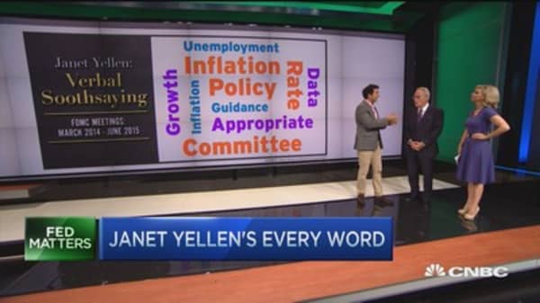 Janet Yellen's every word...